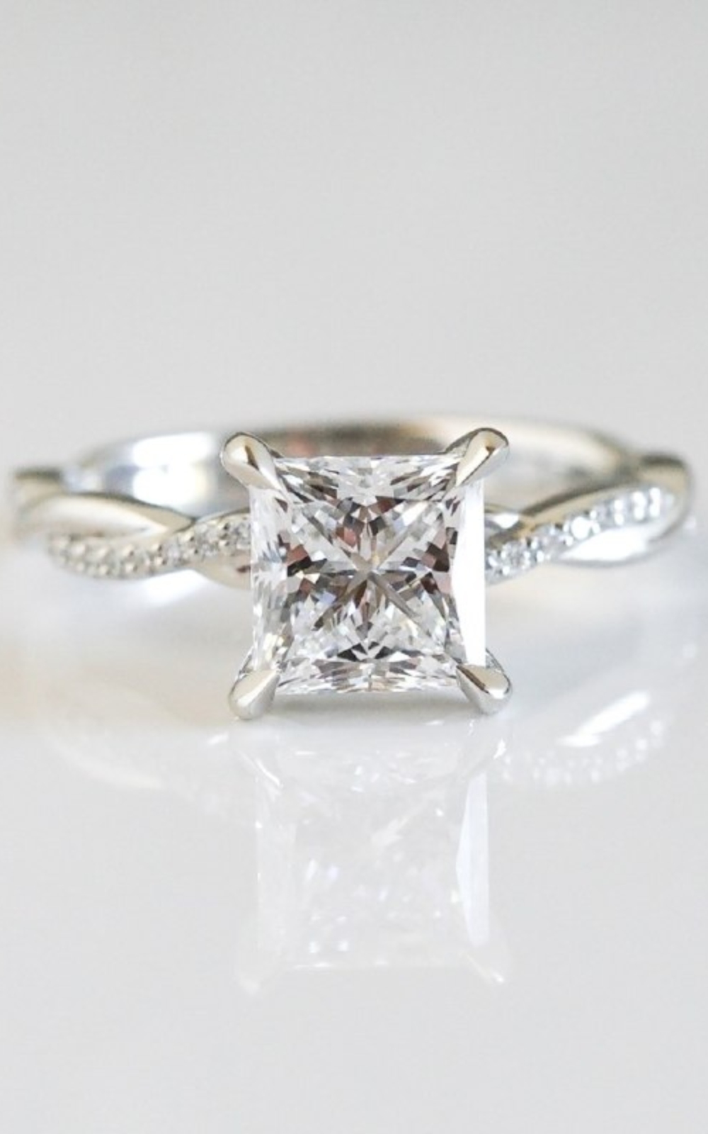 36 Princess Cut Engagement Rings: Guide For 2024