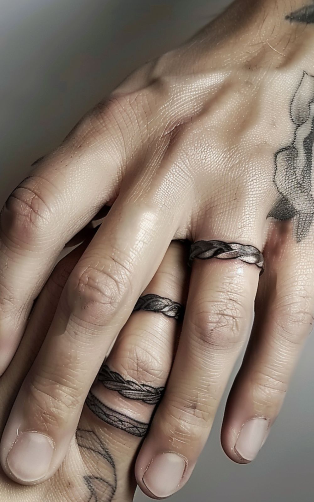 Soulmate Symbols in Wedding Ring Tattoos